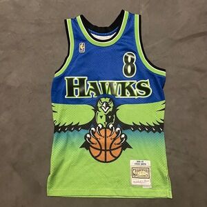 Mitchell & Ness Steve Smith Atlanta‎ Hawks 1996-97 Swingman Jersey Mens Sz Small